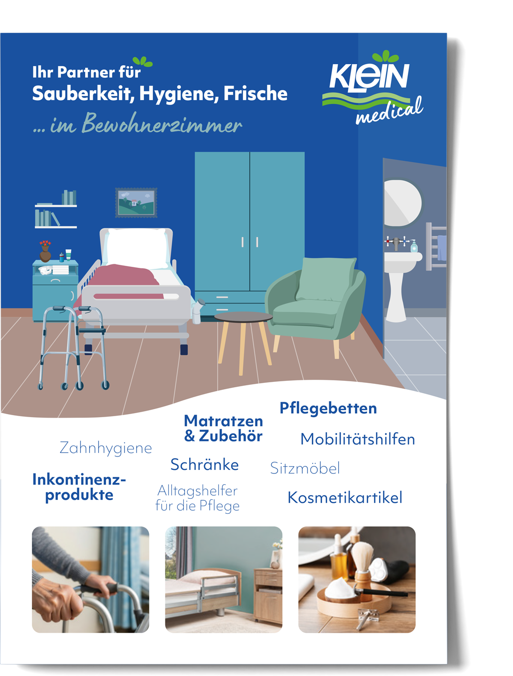 Produktflyer Medical Raumkonzept Bewohnerzimmer