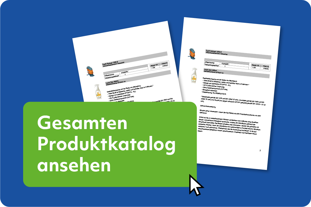 Dokumente und Hinweisschild mit dem Text „Gemeinsam einfach machen“ auf blauem Hintergrund.