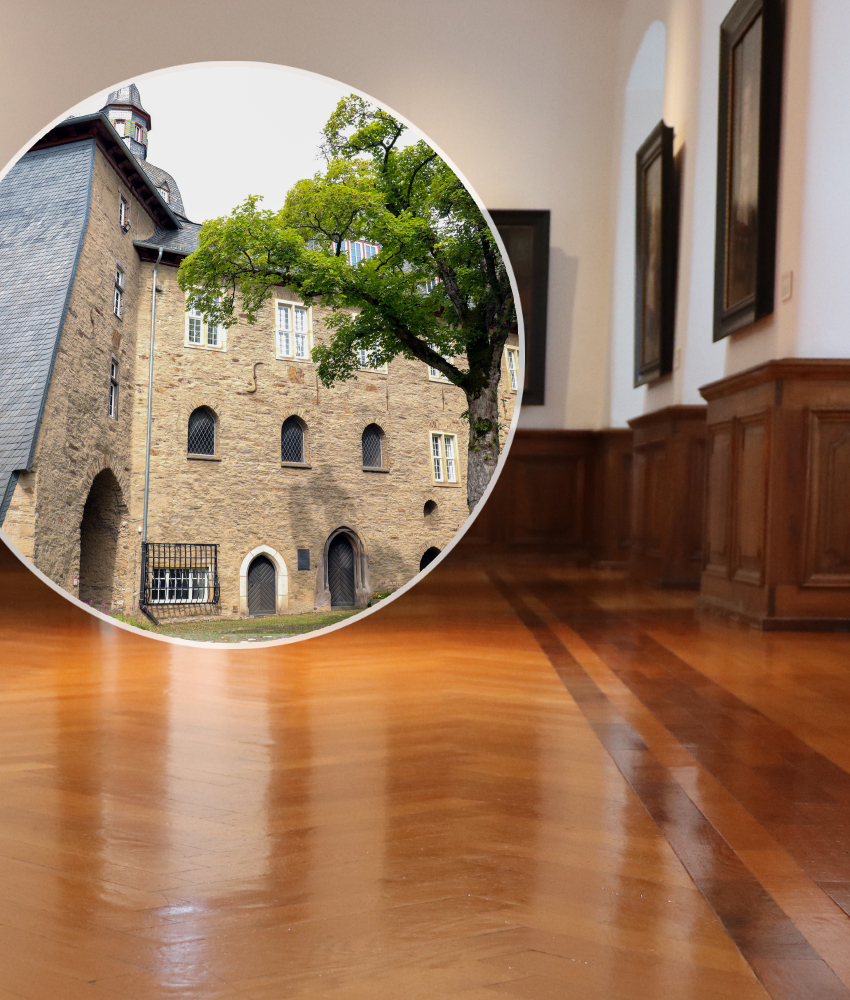 Historischer Boden im Oberen Schloss