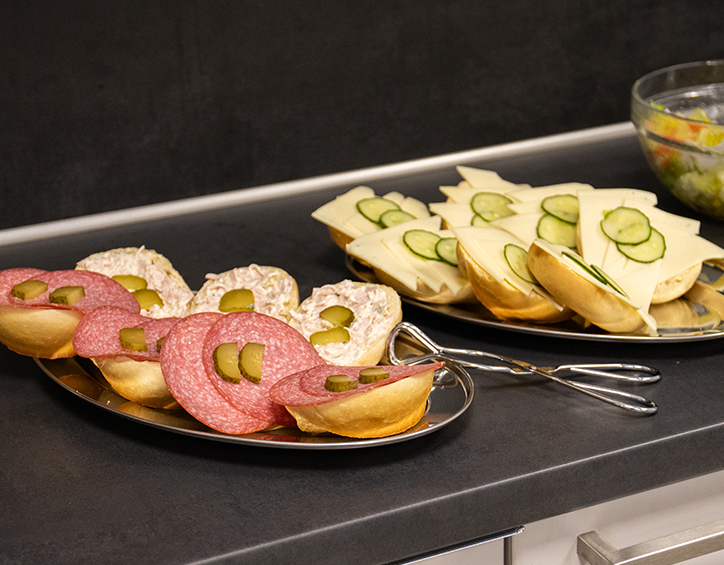 Leckere belegte Brötchen