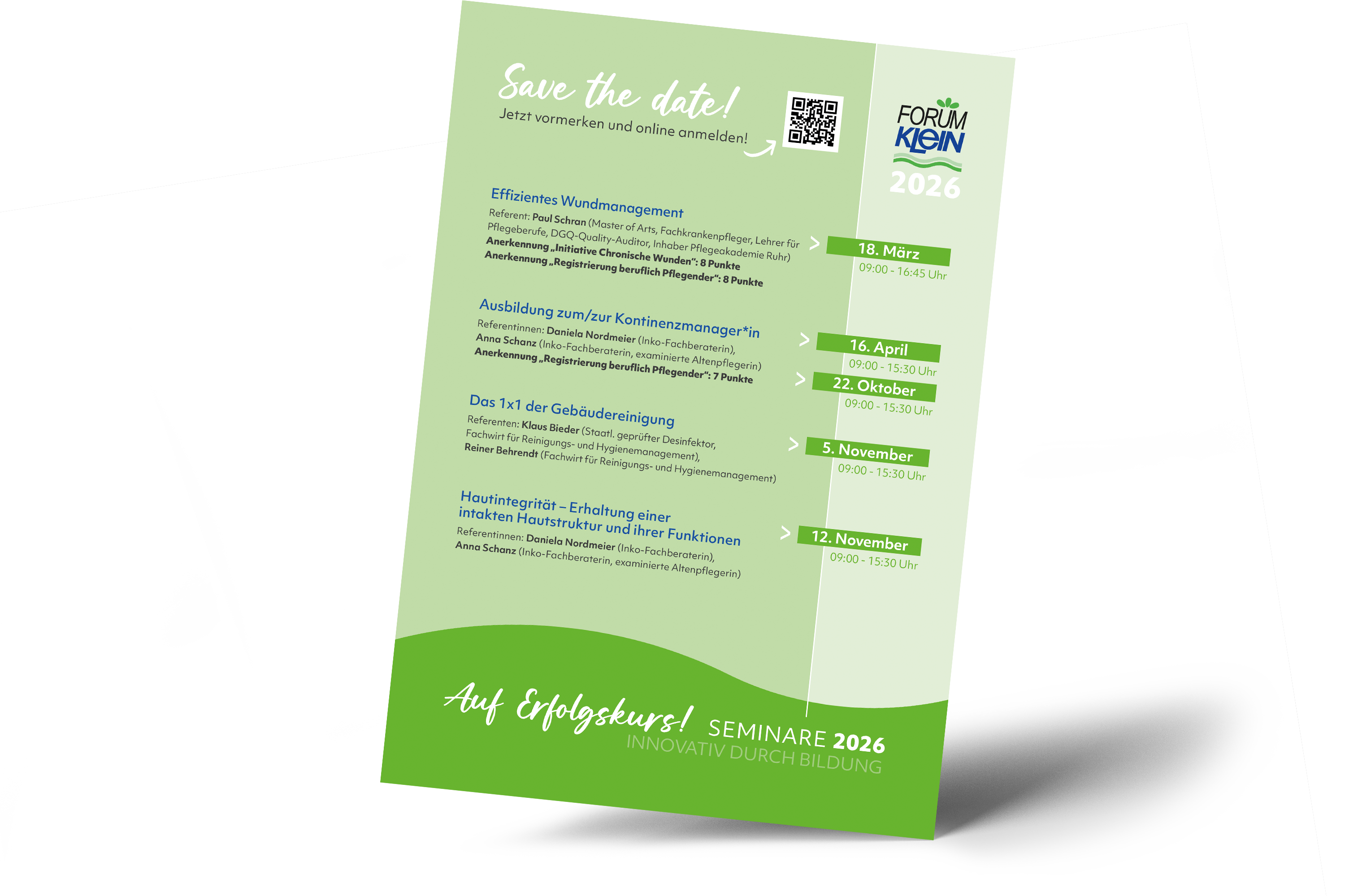 FORUM KLEIN Seminarprogramm 2026